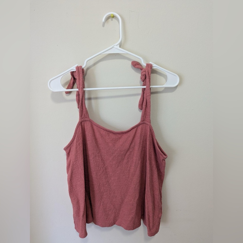 Pink Bow Tie Crop Top